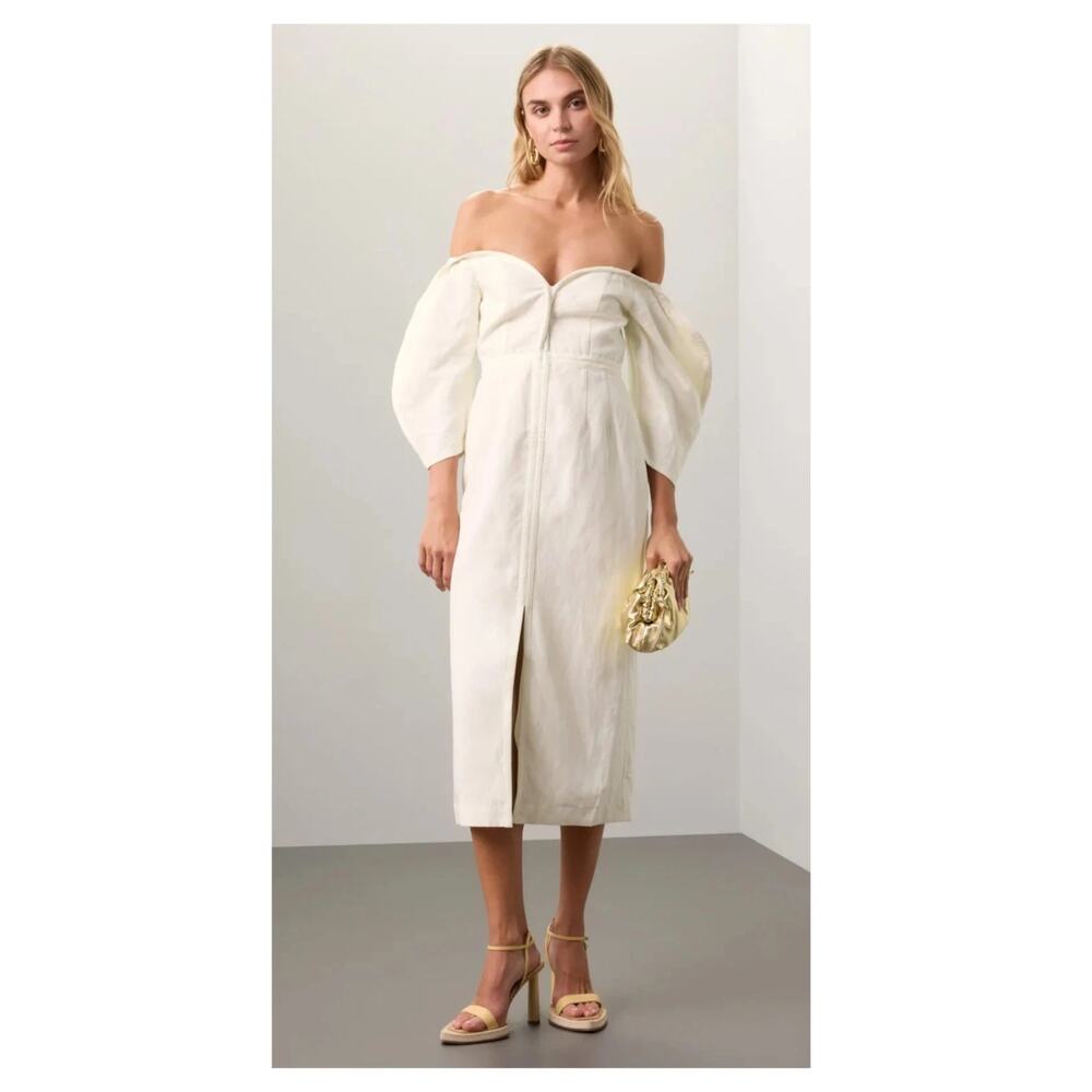 NWT Mara Hoffman Ivory Leonara Dress Size 2